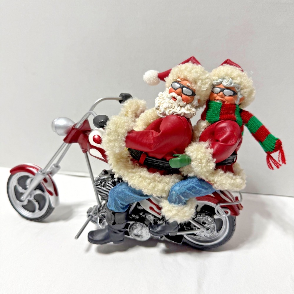 Vintage 05 Possible Dreams Clothique Biker Santa & Mrs. Claus Holiday Hog #71107